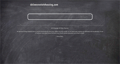 Desktop Screenshot of delawarestatehousing.com